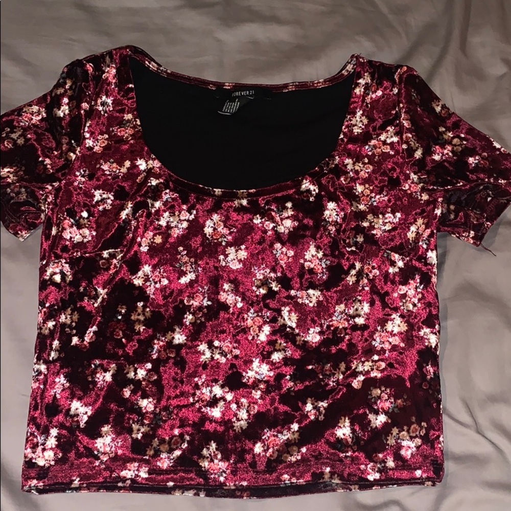 Floral crop top